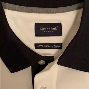 Eden-Park Pima Cotton Long Sleeve Knit Polo